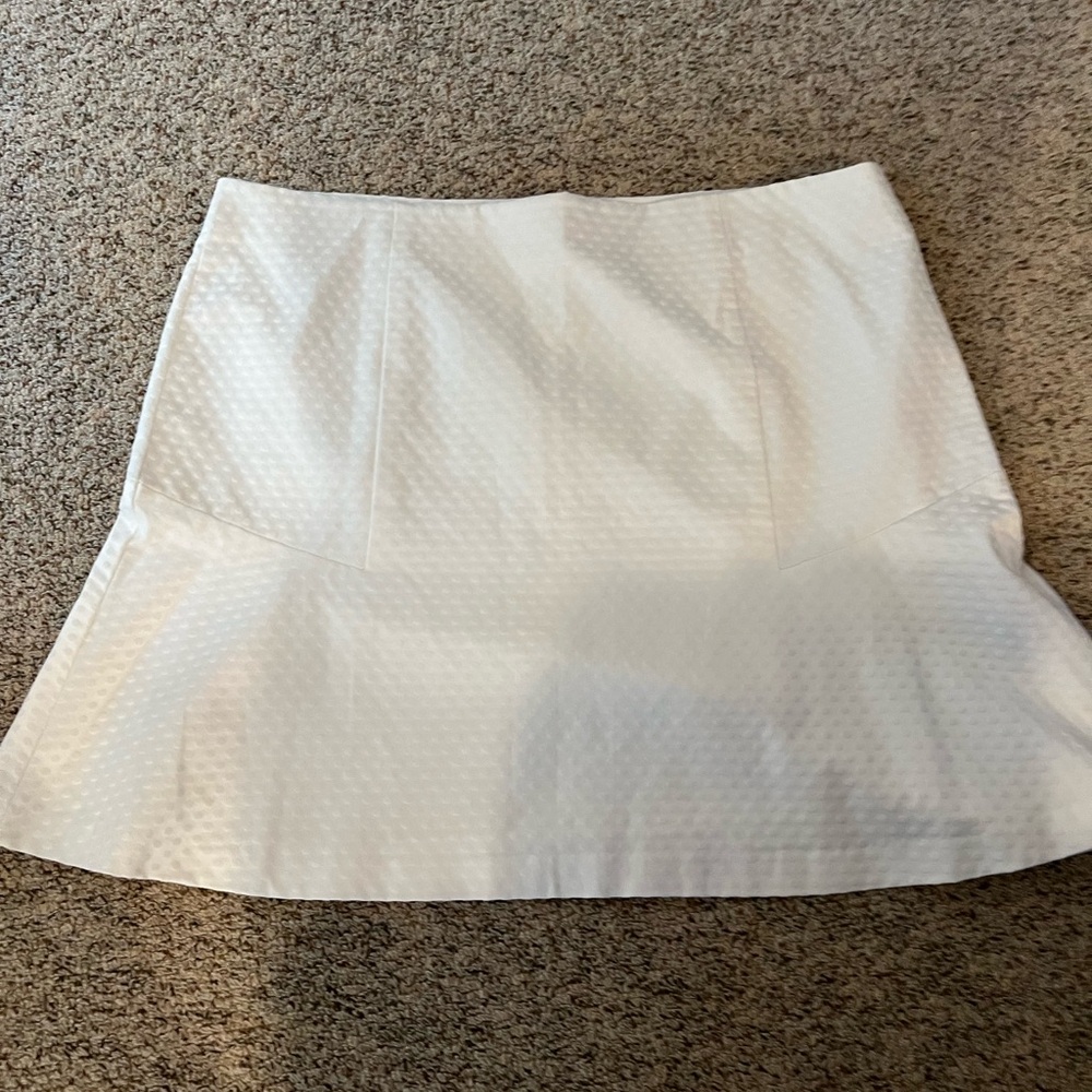 Ann Taylor White Textured Skirt NWT Size 18
